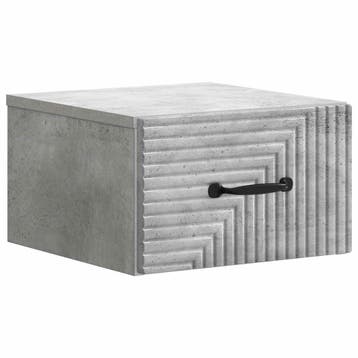 vidaXL Wandbeugel Bedkast Betongrijs 34,5 x 33 x 20 cm, Minder dan 45 cm, Verzenden, Nieuw, Minder dan 55 cm