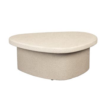 *WOONWINKEL* Dutchbone Veda Salontafel Kiezel Vorm Wit, Huis en Inrichting, Tafels | Salontafels, Verzenden, Nieuw
