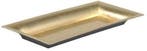 Onderbord Rechthoek Goud Washed 28x12x3 cm, Ophalen of Verzenden, Nieuw