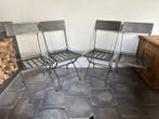 Klapstoel - Metaal - Set van 4 bistrostoelen