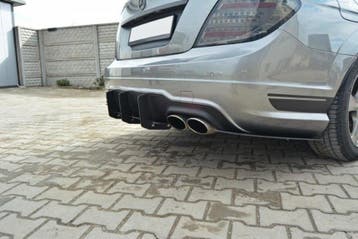 Diffuser & Achter zijskirts Mercedes C W204 AMG-Line Maxton, Ophalen of Verzenden, Nieuw