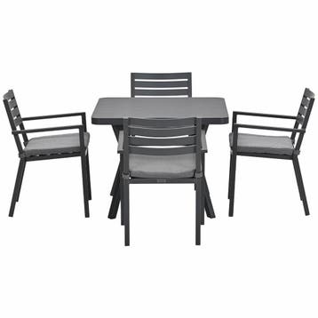 Garden Impressions Amarillo tuinset 5-delig - Mina tuintafel, Verzenden, Nieuw