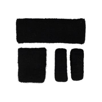 Haarband Sport 5cm - Zweetbandje & Haarelastiek - Zwart -, Nieuw