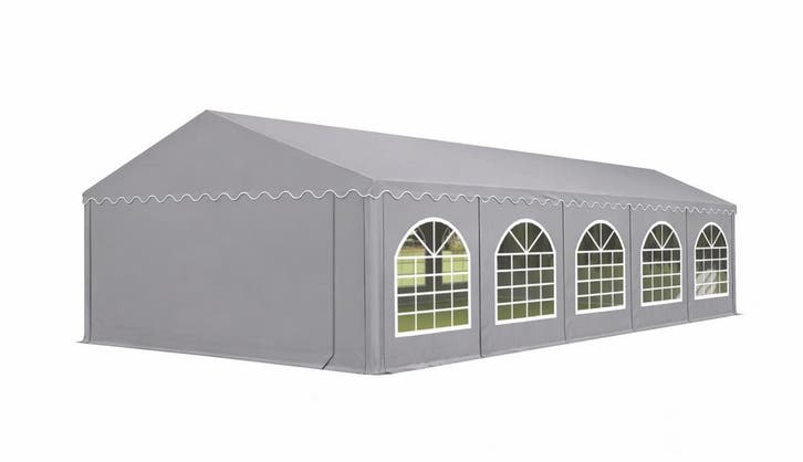 Premium Partytent PVC 5x10x2 mtr in Grijs (5x10 meter), Tuin en Terras, Partytenten, Partytent, Nieuw, 2 meter of meer, Verzenden