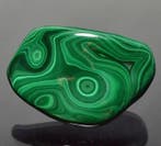 Gepolijste malachiet Exemplaar - Hoogte: 5.5 cm - Breedte:
