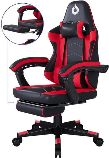 Stane Verstelbare Ergonomische Gamestoel met Voetsteun -, Ophalen of Verzenden, Nieuw