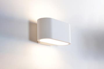 Integral wandlamp Chania decoratief overschilderbaar gips..., Ophalen of Verzenden, Nieuw