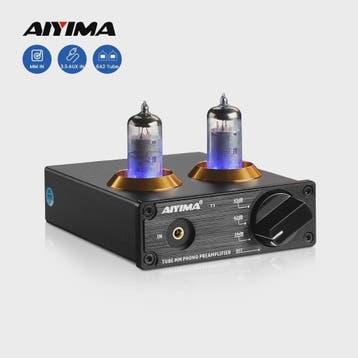 AIYIMA T3 HiFi Vacuum Tube Phono Preamplifier voor Platenspe, Verzenden, Nieuw