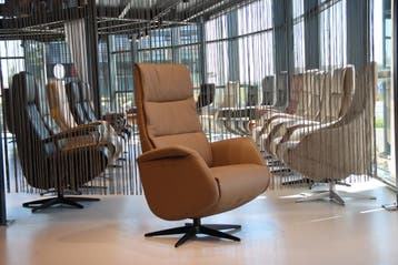 Sta op stoel De Toekomst TW-227N Pro Leer 3 motoren+accu, Ophalen of Verzenden, Nieuw, Leer, Modern, Design