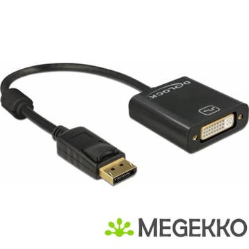 Delock 62601 Adapter DisplayPort 1.2 male > DVI female 4K, Verzenden, Nieuw