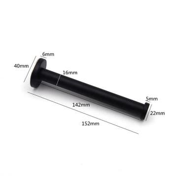 Kledingstang voor aan de Muur 15cm Zwart, Verzenden, Nieuw