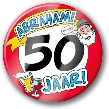 Feestelijke Bierviltjes Abraham 50 jaar, Verzenden, Nieuw, Feestartikel, Verjaardag