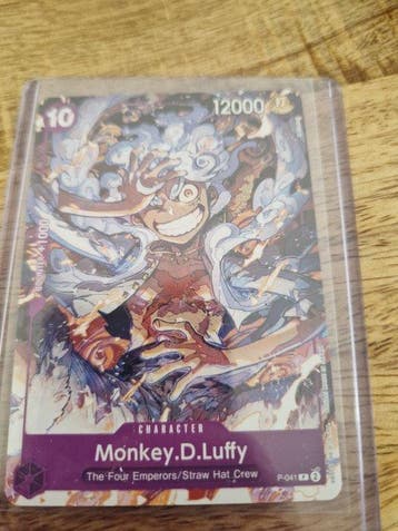 Bandai - 34 Card - One Piece - Monkey D. Luffy P-041 NOT, Nieuw