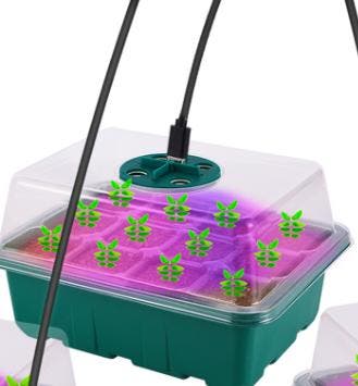 Seed Starter box met kweeklamp 5 lampen 12/60 cellen set 5, Ophalen of Verzenden, Nieuw