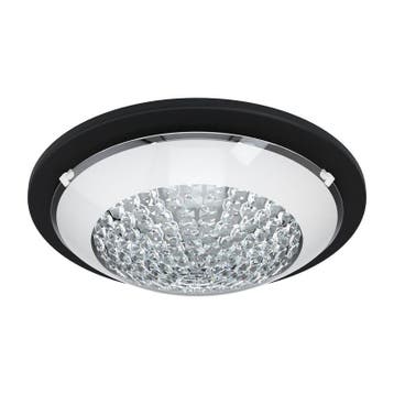 Zwarte plafonniere Geeske, staal, 11w 3000K (warm wit) LED, Ophalen of Verzenden, Nieuw, Metaal