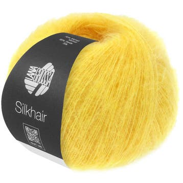 Lana Grossa Silkhair - 217 Narcissengeel - Superkid Mohair, Ophalen of Verzenden, Nieuw