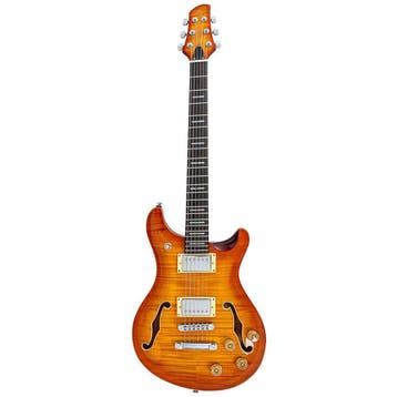Sire Q7H Larry Carlton Hollowbody Elektrische Gitaar Amber, Muziek en Instrumenten, Snaarinstrumenten | Gitaren | Elektrisch, Ophalen of Verzenden