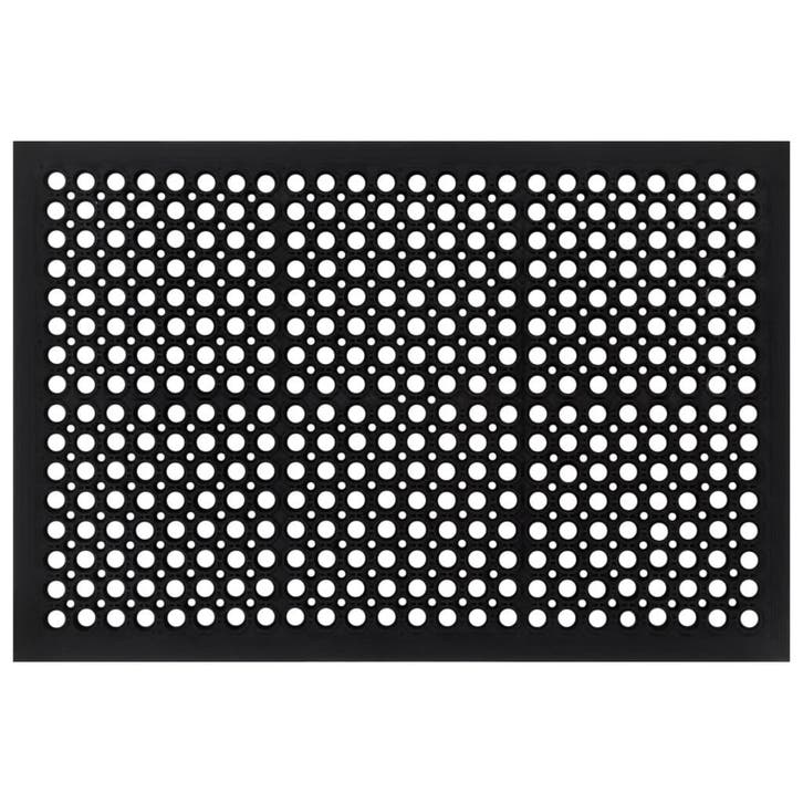 vidaXL Deurmat rechthoekig 60x90 cm rubber, Tuin en Terras, Deurmatten, Nieuw, Verzenden