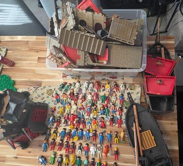 Playmobil - Playmobil Playmobil piratenschip en kasteel met