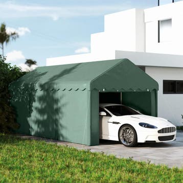Carport 3x6 M Tentgarage Met Roldeuren, Dak, Afneembare Zijw, Verzenden, Nieuw