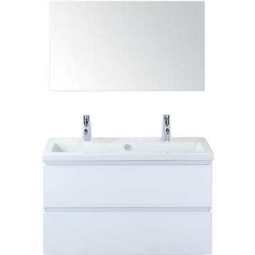 Vogue Badmeubelset 100 cm - Greeplijst in Kleur - Wit, Ophalen of Verzenden, Nieuw