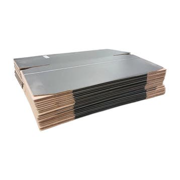 Vouwdoos 280x280x400 enkelgolf karton zwart fefco 0201 (20, Zakelijke goederen, Partijgoederen en Retail | Verpakking en Verzending