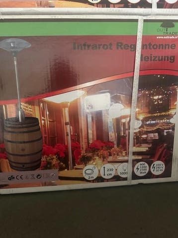 Outtrade HT 2000 electrische heater 2100 Watt voor tafel/ton, Ophalen of Verzenden, Nieuw, Elektrisch, Waterbestendig