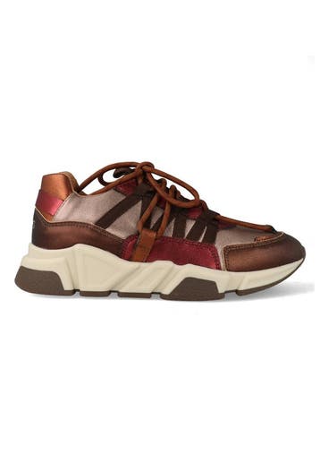 DWRS Sneakers Los Angeles Donker Bruin / Bordeaux Rood-40, Verzenden, Nieuw, Bruin