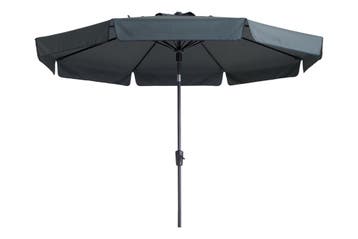 Madison stokparasol Flores luxe grey 300 cm., Verzenden, Nieuw, Stokparasol, Kantelbaar