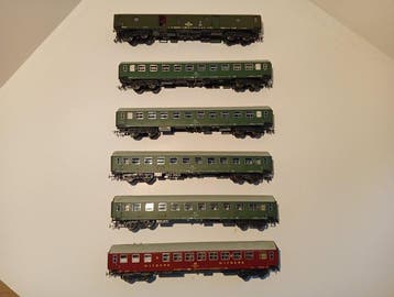 Piko H0 - 426-50/426-83 - Modeltrein personenwagen (6) - 6, Nieuw