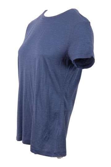 Icebreaker T-shirt in maat S Blauw, Icebreaker, Verzenden, Zo goed als nieuw, Blauw