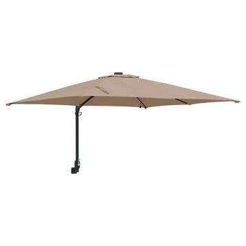 Zonne-energie Parasol XL | Retourdeal - Laatste Stuk!, Tuin en Terras, Muurparasol, Kantelbaar, Zo goed als nieuw, 2 tot 3 meter