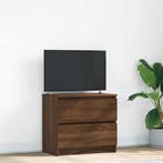 vidaXL Tv-meubel 60x35x54 cm bewerkt hout bruin eikenkleur, Verzenden, Nieuw, Overige houtsoorten