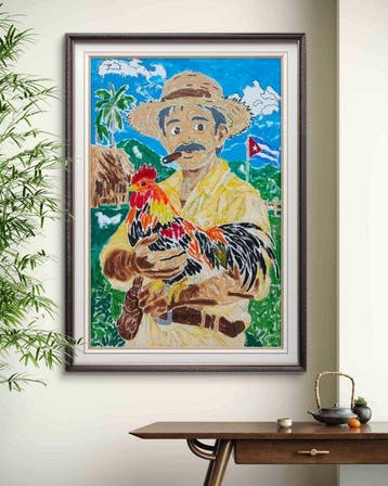 Charles Farigola - Guajiro cubano con gallo