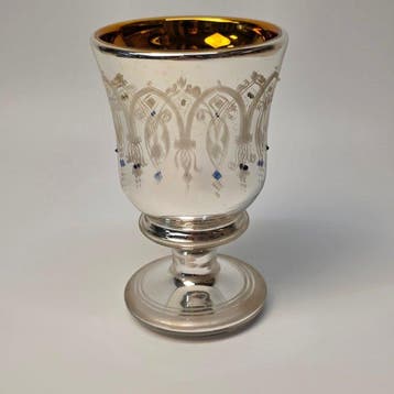 Peasant silver - Bokaal - Glas, Antiek en Kunst