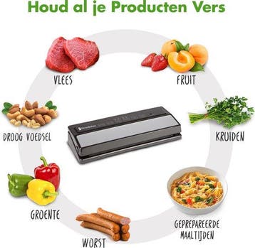 2dekans | KitchenBrothers Vacuümmachine – 4 Standen – 110 W, Ophalen of Verzenden, Gebruikt