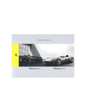 2019 FERRARI MONZA SP1 | SP2 INSTRUCTIEBOEKJE ENGELS