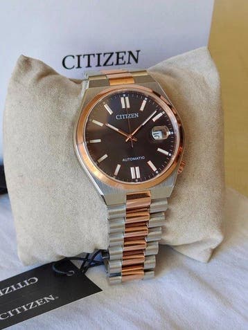 Citizen - Automatic Tsuyosa Two-Tone Black and Gold - Zonder, Nieuw