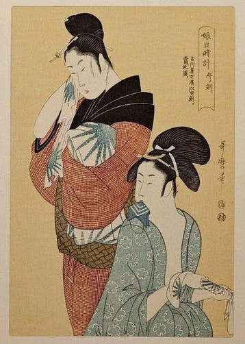 Mothers Sundial - Kitagawa Utamaro - Japan (Zonder