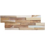 Houtstrips 3D Teakhout Rea 50x18cm, Ophalen of Verzenden, Nieuw