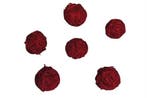 Rotan Stro Bal Rood dia 4 cm 15 stuks, Ophalen of Verzenden, Nieuw