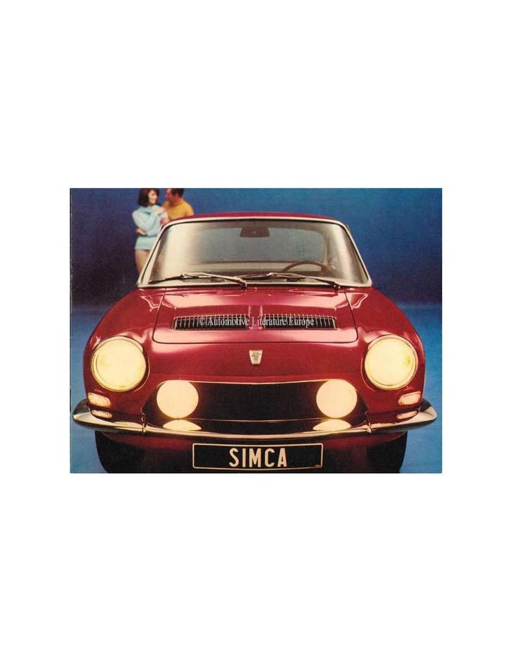 1968 SIMCA 1200 S COUPE BROCHURE NEDERLANDS, Boeken, Auto's | Folders en Tijdschriften