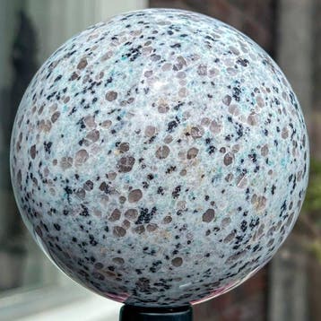 Large Kiwi Lotus Jasper Quality sphere Kristal - Hoogte: