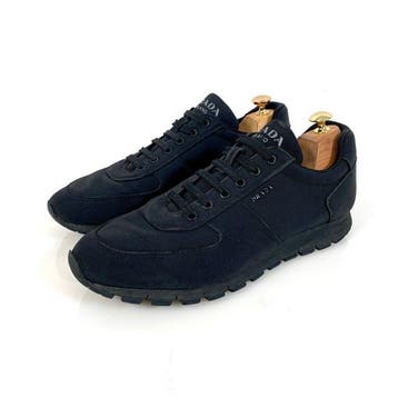 Prada Sneaker Runner Black 4E 2942 UK 10 - Sneakers - Maat:, Nieuw