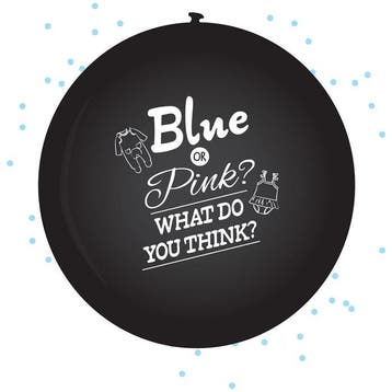 Gender Reveal Ballon Jongen - 60 cm, Ophalen of Verzenden, Nieuw