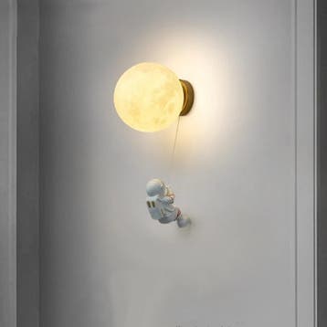 Astronaut Wandlamp Maan LED voor Kinderkamer, Verzenden, Nieuw