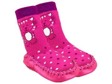 Baby Slofjes - Meisjes Pantoffels - Katjes - Roze, Verzenden, Nieuw