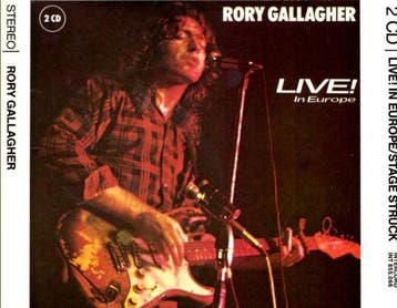 cd - Rory Gallagher - Live! In Europe / Stage Struck, Cd's en Dvd's, Verzenden, Zo goed als nieuw