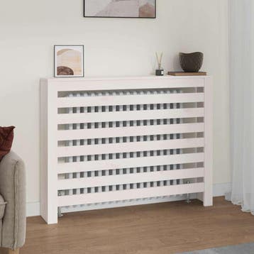 vidaXL Radiatorombouw 108,5x19x84 cm massief grenenhout wit, Verzenden, Nieuw