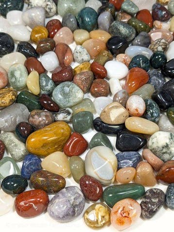 1,5 kg - Gemengde gepolijste Indiase edelstenen collectie –
